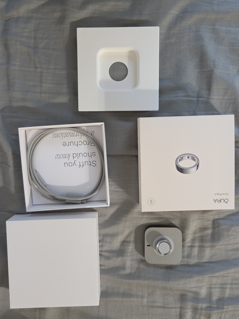 Oura Ring 4 Size 5 In Silver